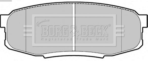 BORG & BECK Piduriklotsi komplekt,ketaspidur BBP2244